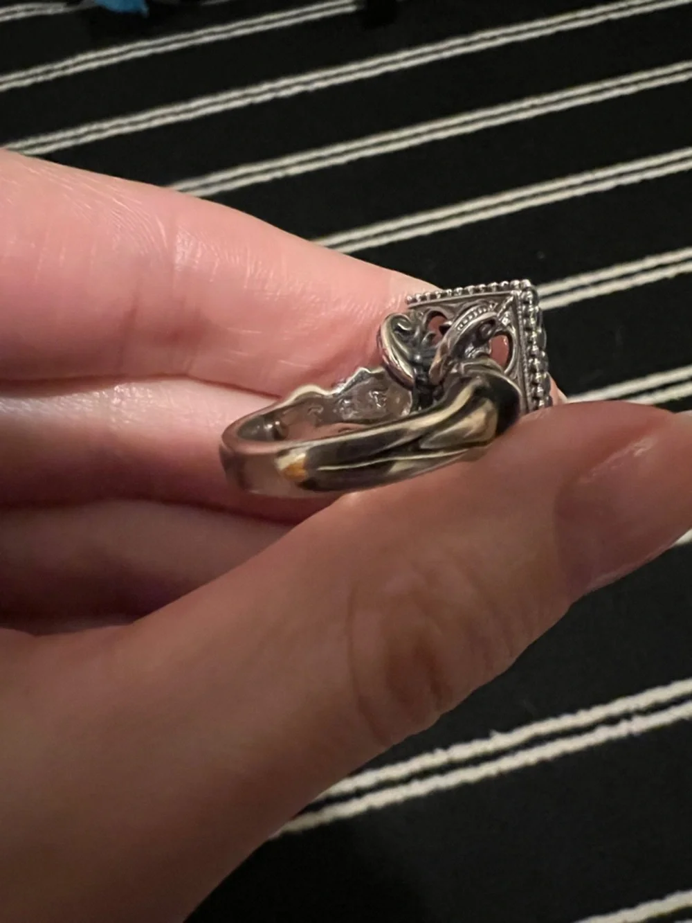 The Great Frog Square Gem Ring with Lemon Quartz